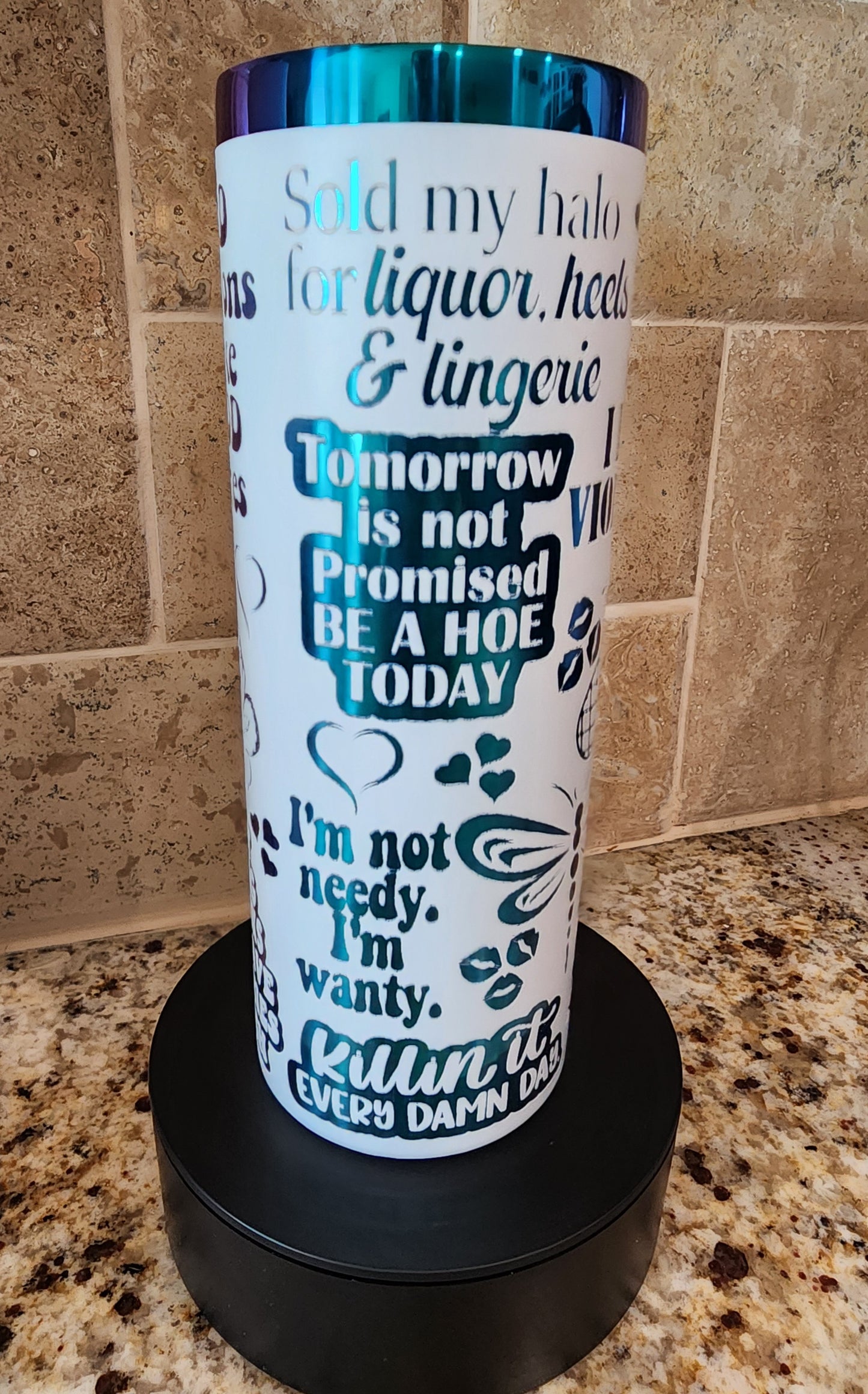 "Sassy" 20oz Rainbow Tumbler - For the Hot & Hydrated