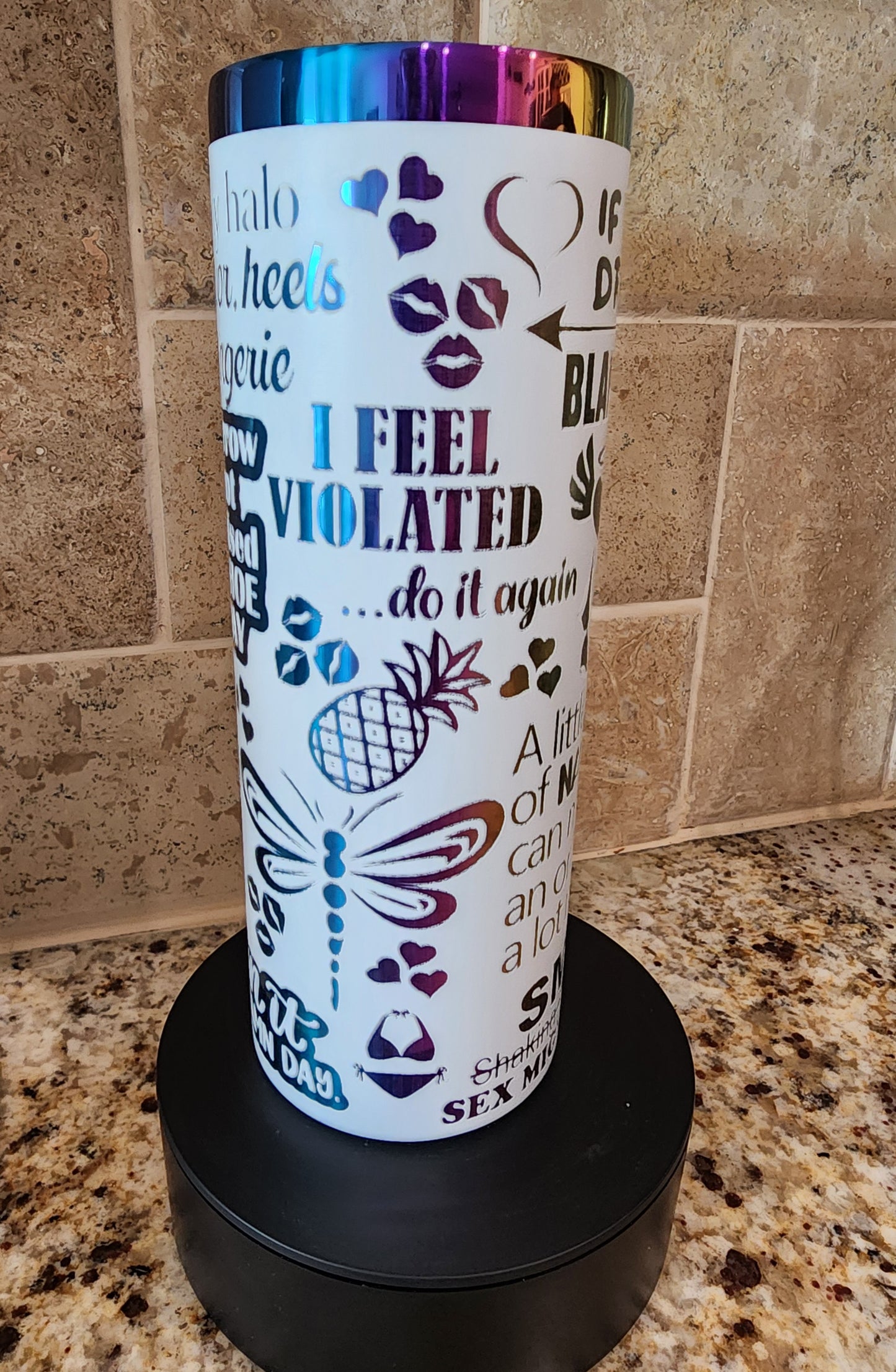 "Sassy" 20oz Rainbow Tumbler - For the Hot & Hydrated