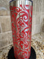 🔥Red Rebel 20oz Engraved Tumbler – Leather Look