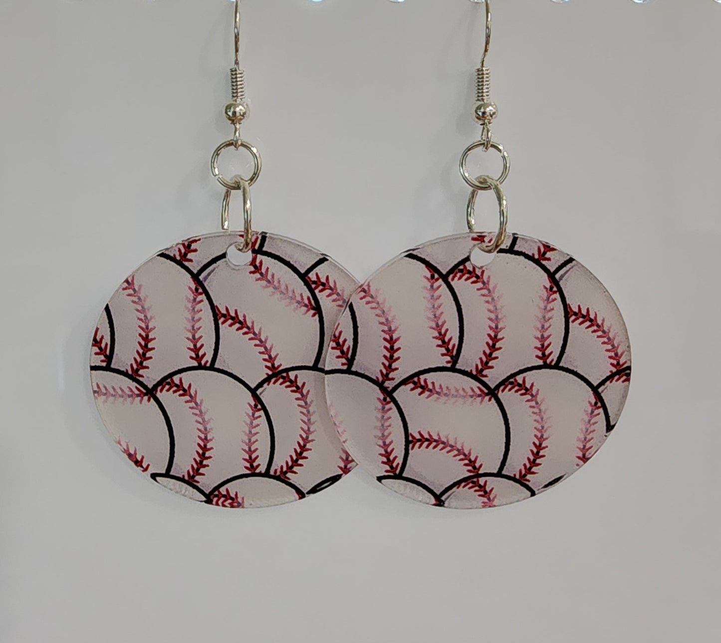 ⚾ "Game Day Glam" Acrylic Baseball Earrings