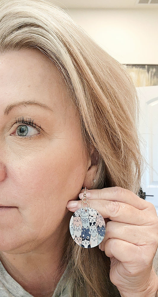 "Chill Kitty" Earrings – Playful & Purrfectly Stylish