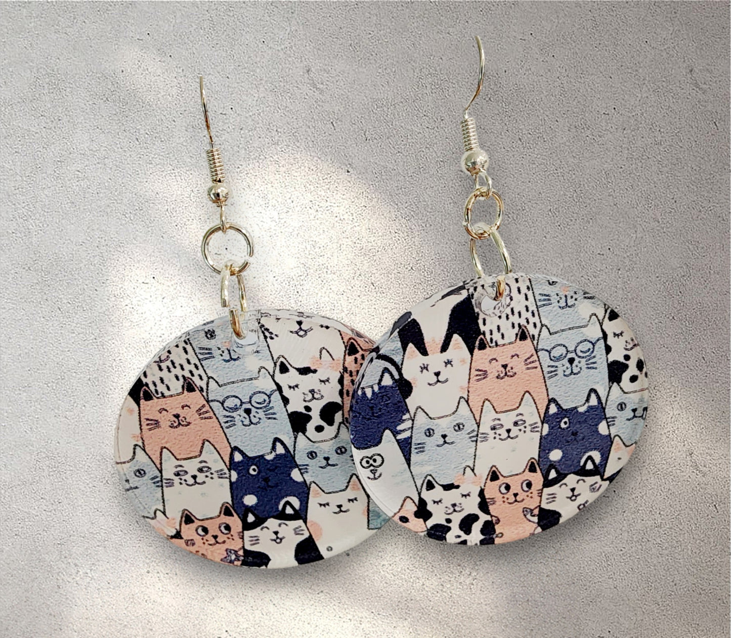 "Chill Kitty" Earrings – Playful & Purrfectly Stylish