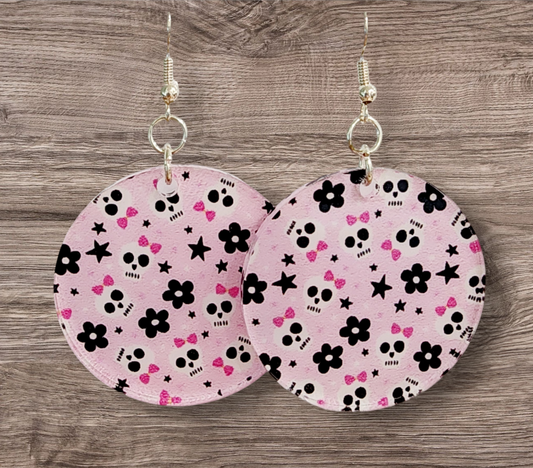 💀 "Sweet But Deadly" Skull & Flower Earrings 💖