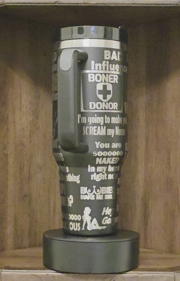 Men's naughty 40oz tumbler