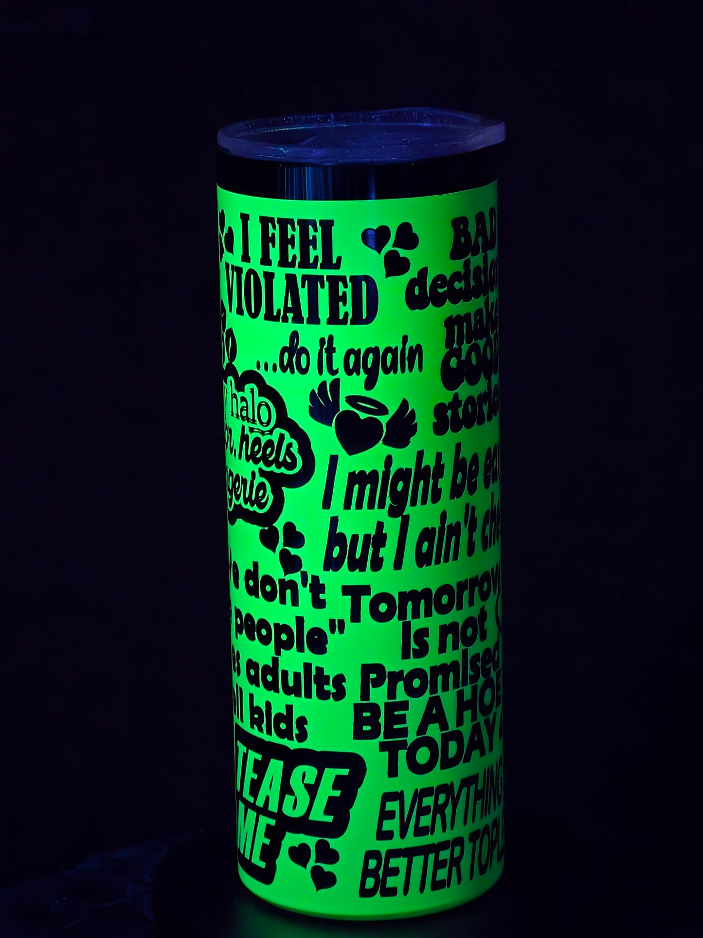 💚 “After Dark” 20oz Tumbler – Naughty, Glowy, and Totally Irresistible