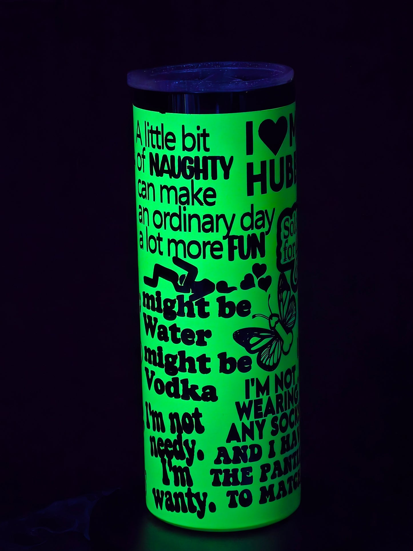 💚 “After Dark” 20oz Tumbler – Naughty, Glowy, and Totally Irresistible