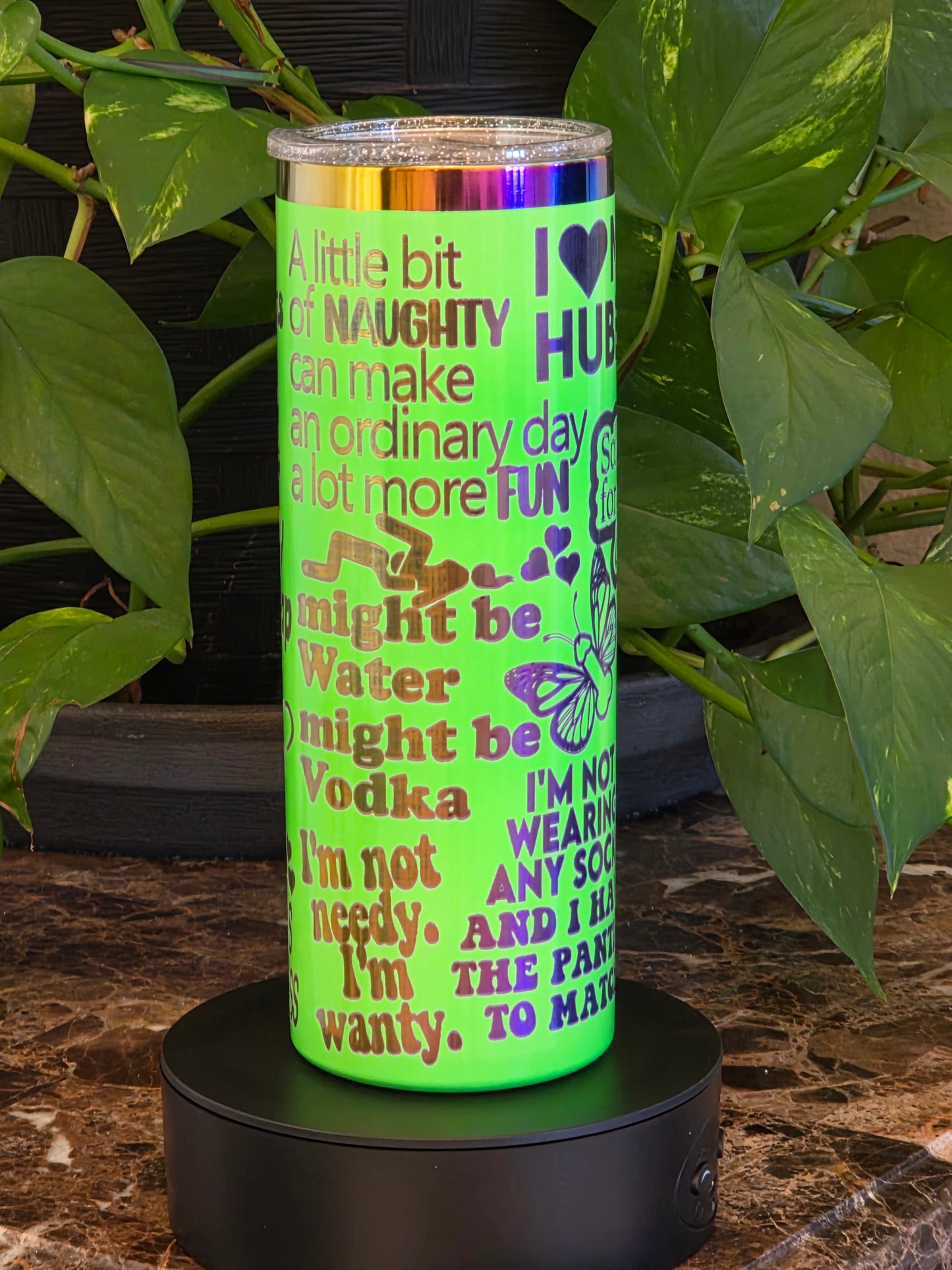 💚 “After Dark” 20oz Tumbler – Naughty, Glowy, and Totally Irresistible