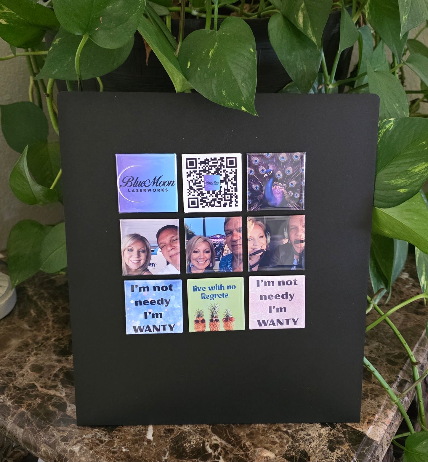 2"x2" Photo Magnets - 9 Magnets