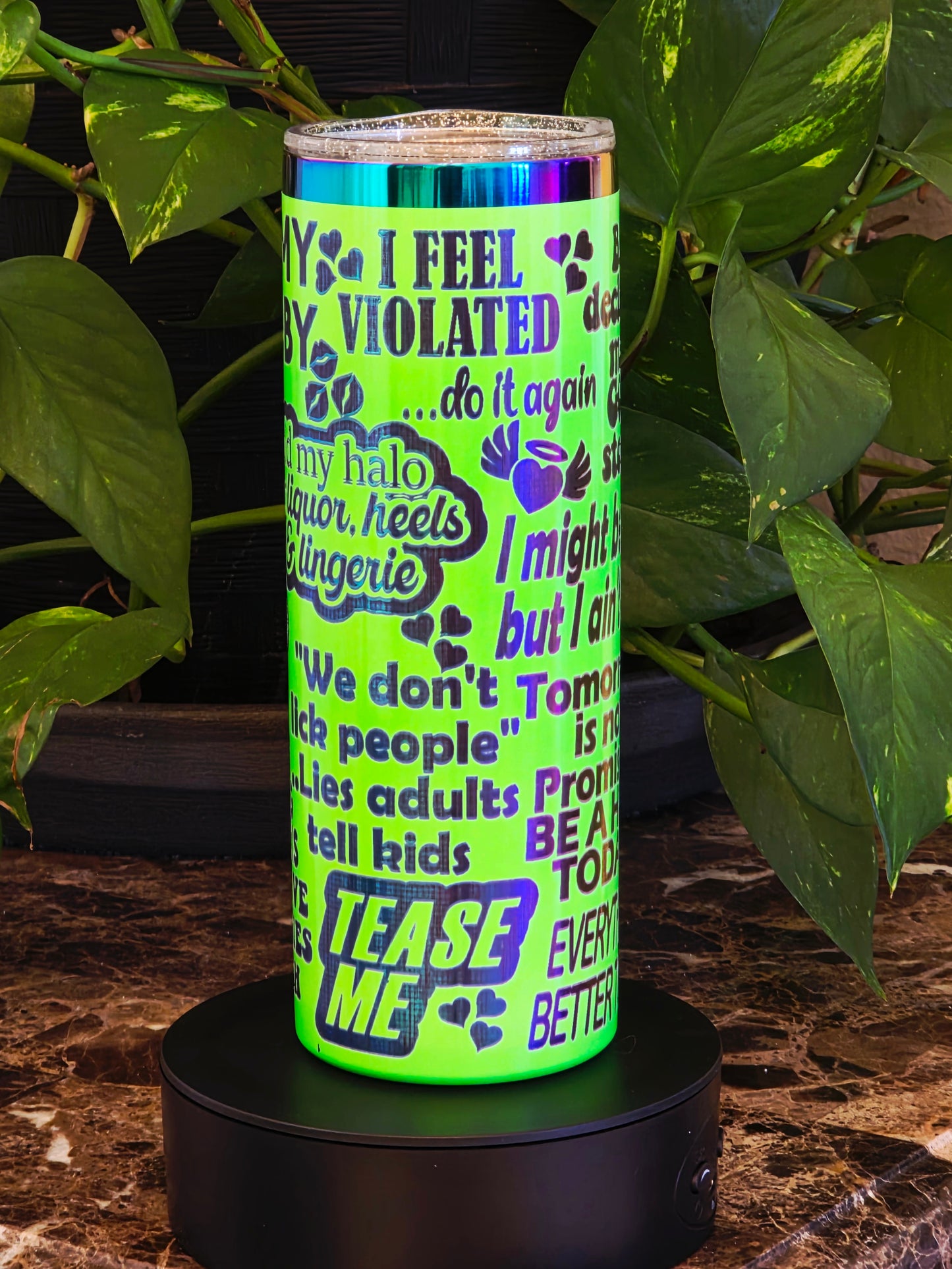 💚 “After Dark” 20oz Tumbler – Naughty, Glowy, and Totally Irresistible