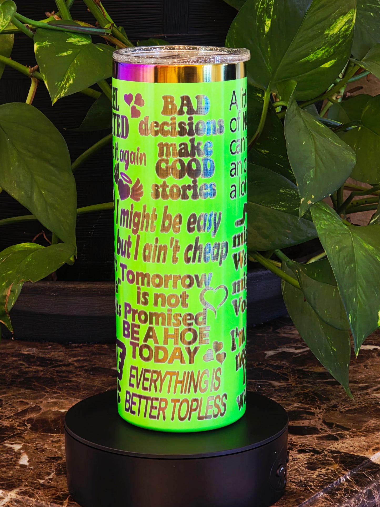 💚 “After Dark” 20oz Tumbler – Naughty, Glowy, and Totally Irresistible