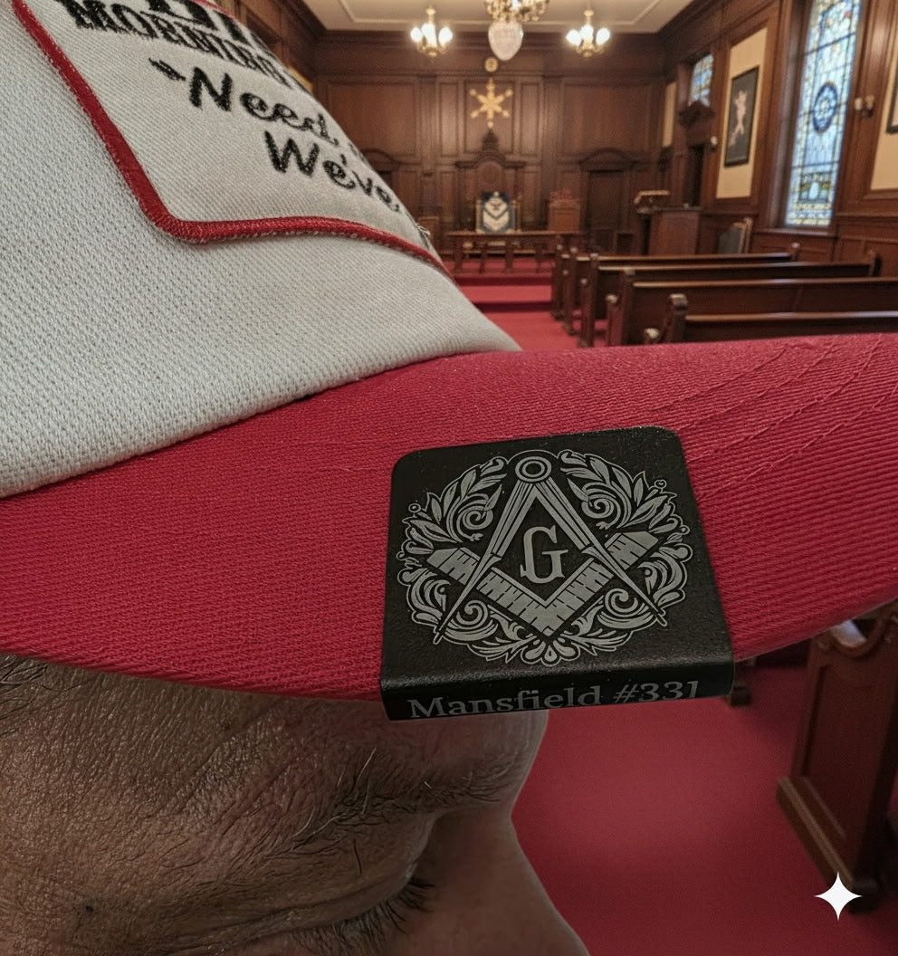 Masonic Lodge hat clip
