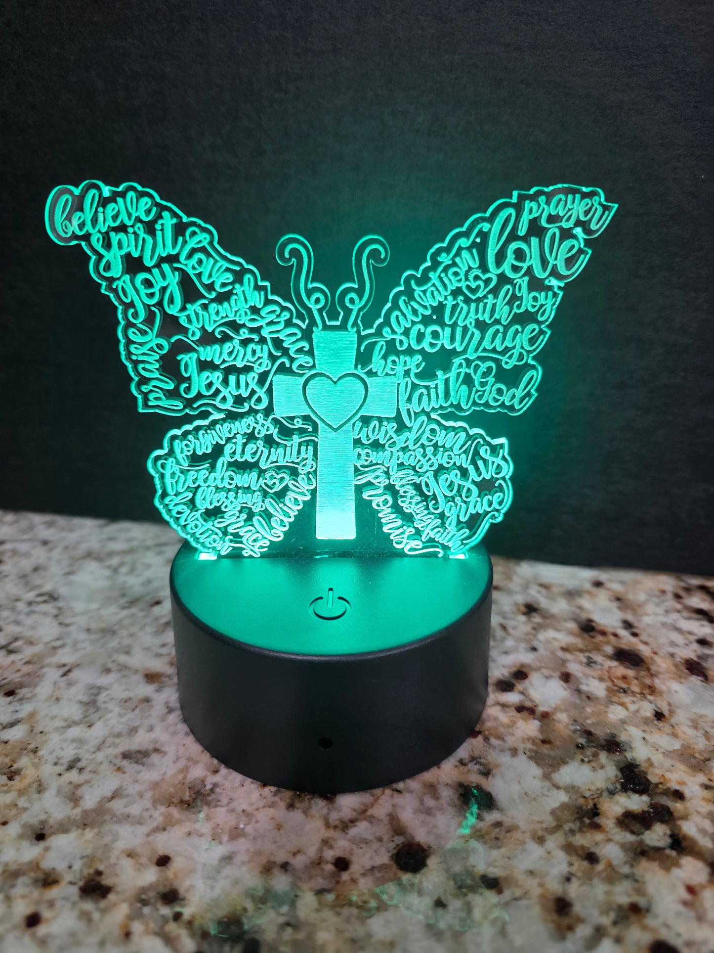 Spiritual Butterfly Acrylic Light