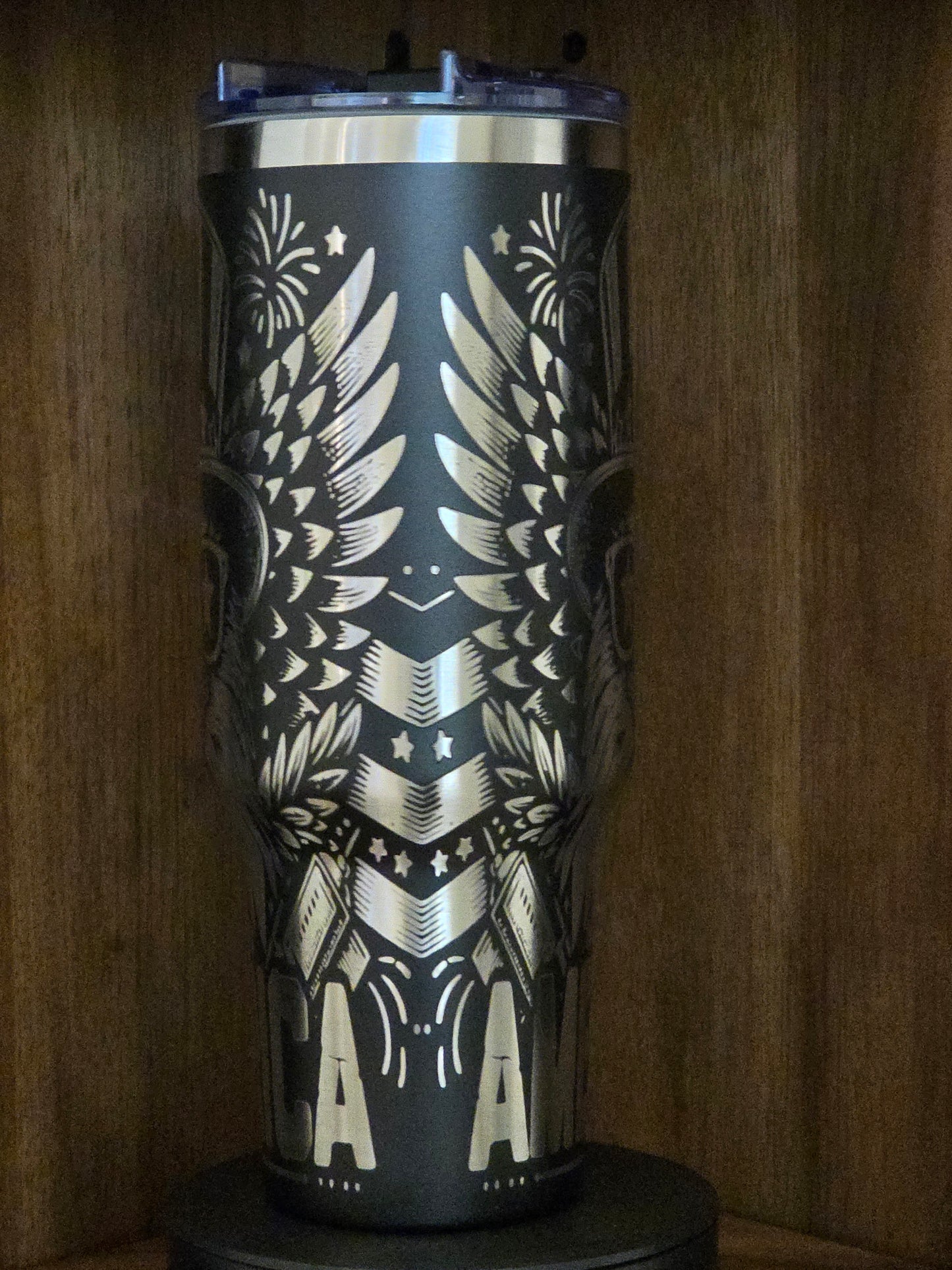 "Patriot Pride" 40oz Patriotic Tumbler – Full Wrap