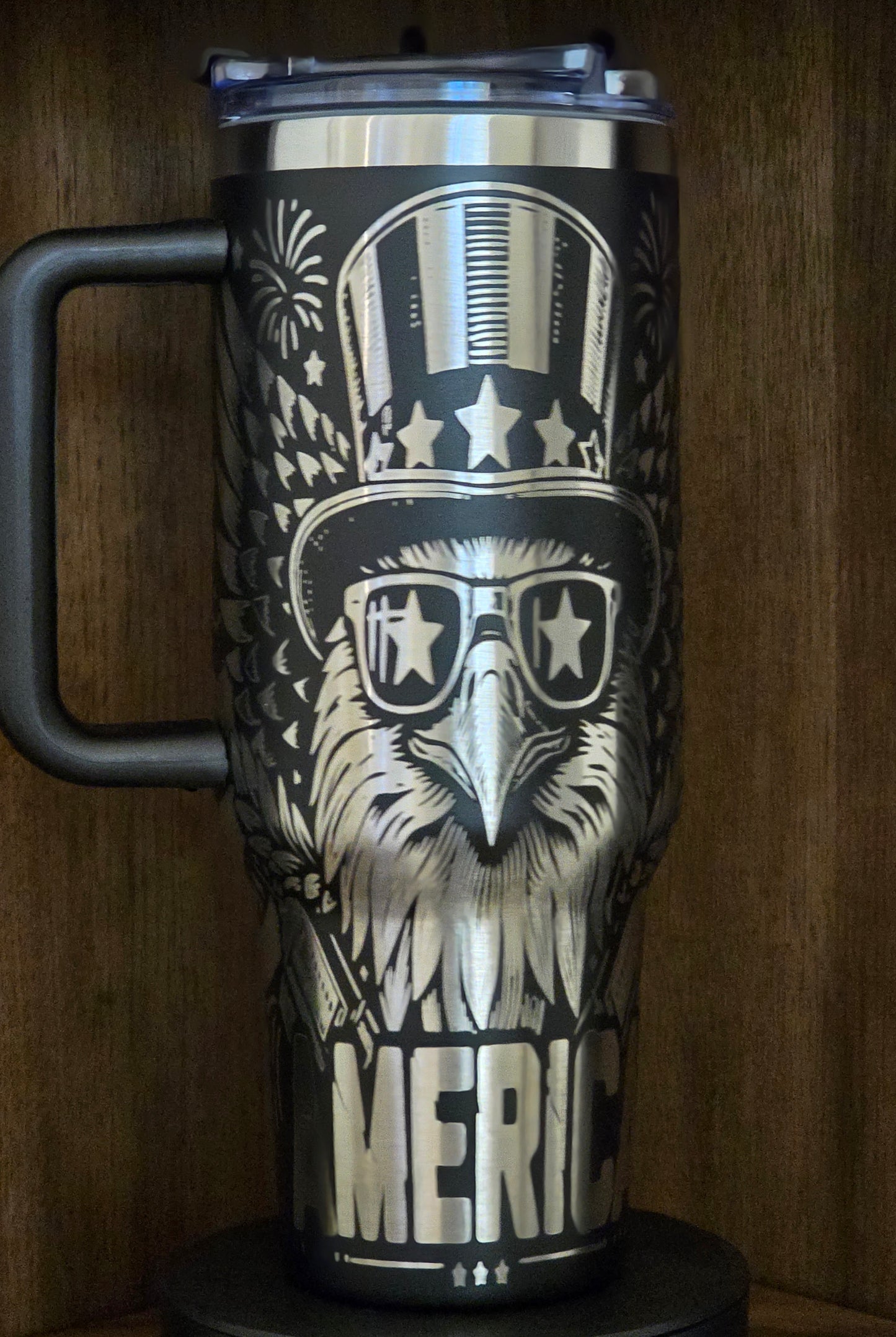 "Patriot Pride" 40oz Patriotic Tumbler – Full Wrap