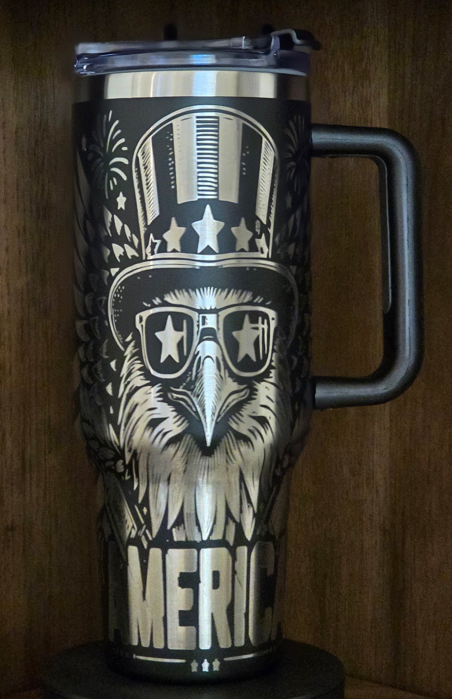 "Patriot Pride" 40oz Patriotic Tumbler – Full Wrap