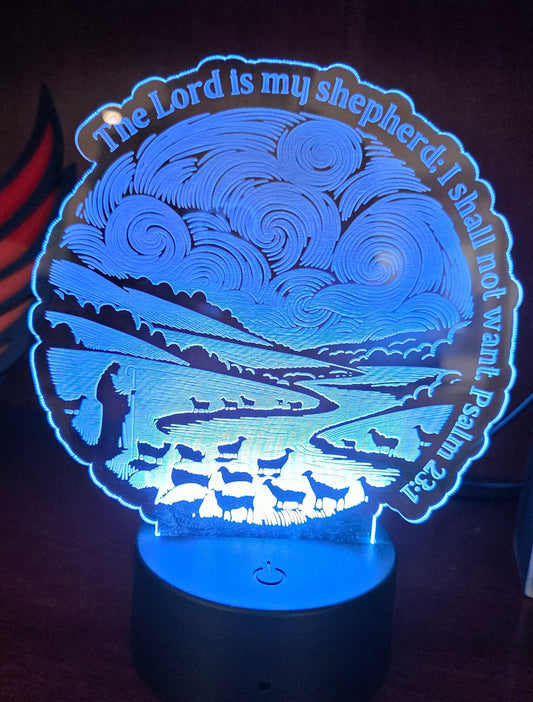 Psalm 23:1 The Lord is my shepherd Light