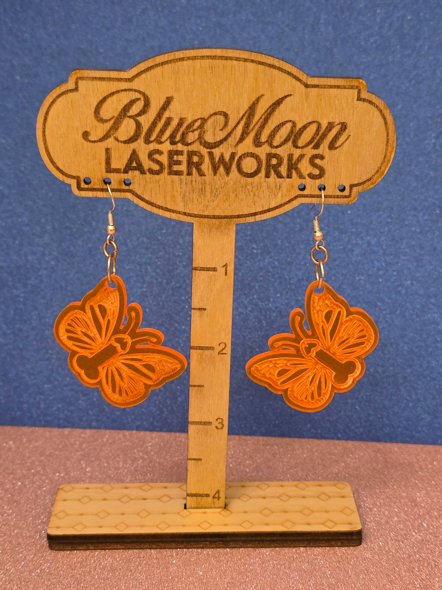 🌟 Glow Wild: Butterfly Dangle Earrings