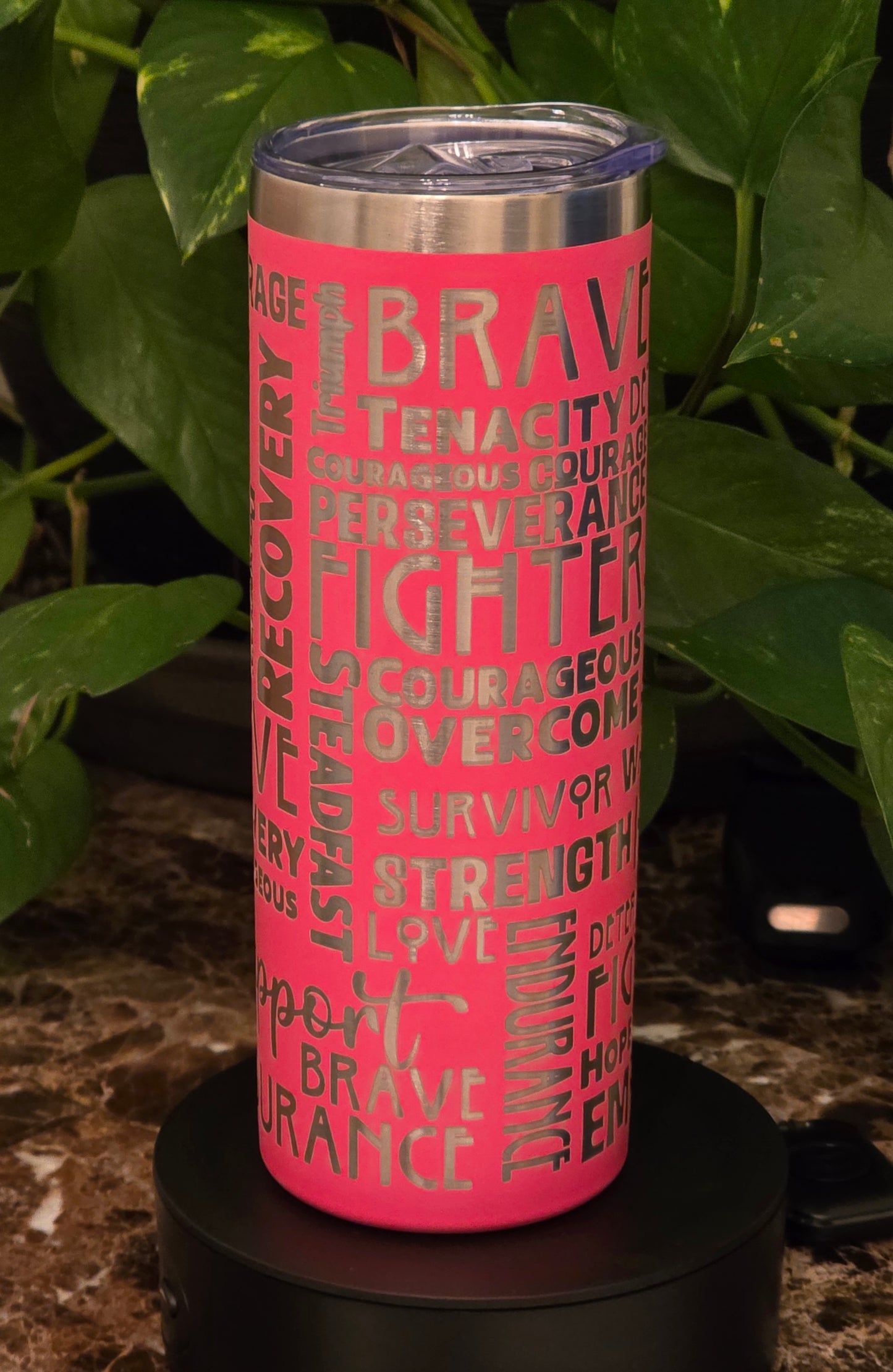 "Brave Fighter" Support 20oz Skinny Tumbler