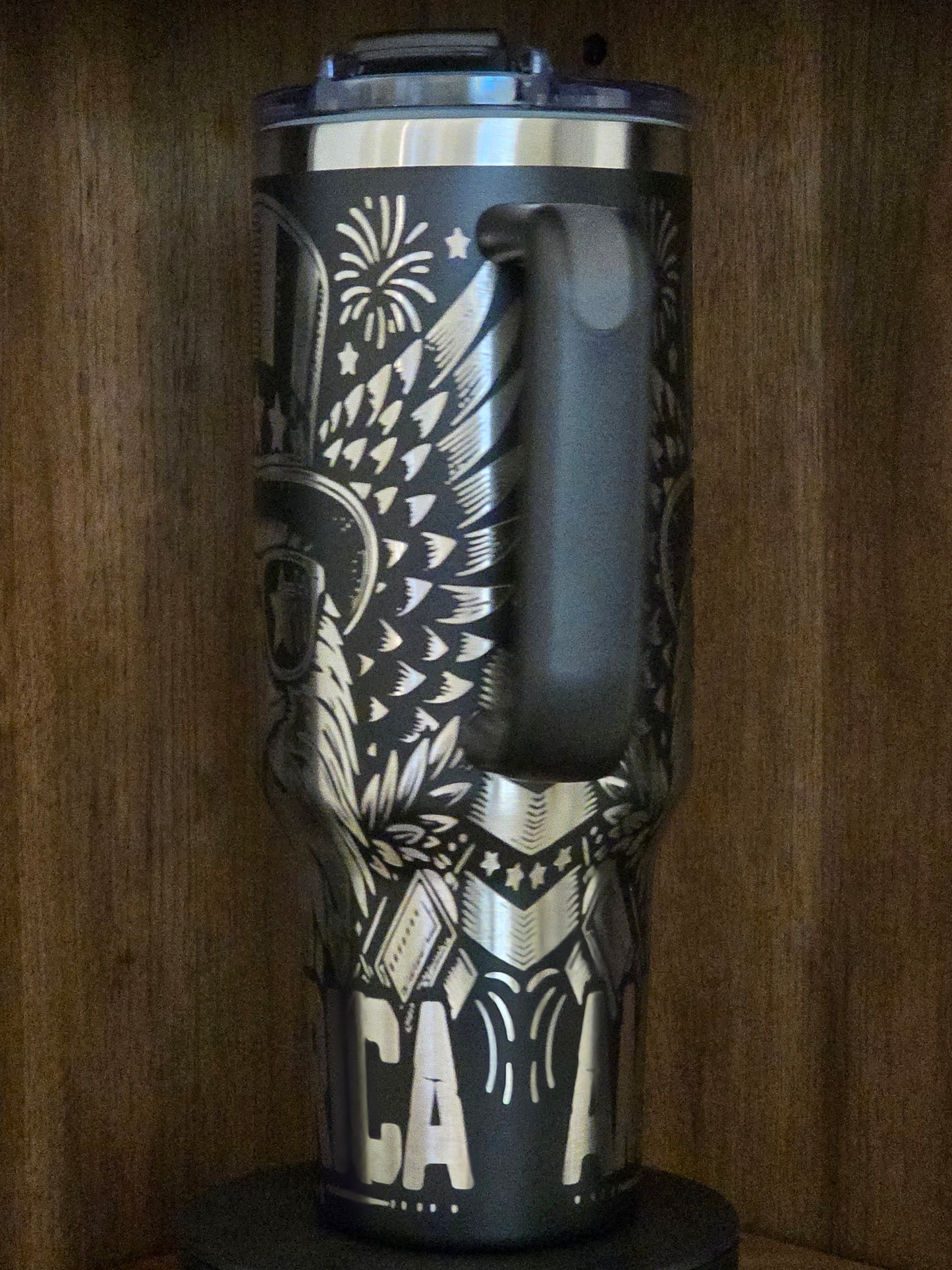 "Patriot Pride" 40oz Patriotic Tumbler – Full Wrap