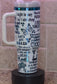 💙 Too Hot to Handle: 40oz White Tumbler with Spicy Blue Chrome Attitude 💋