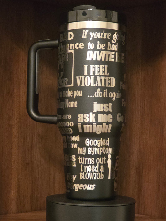 Big Sips & Bad Intentions – 40oz Naughty Tumbler for Him