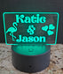 Light Up the Night – Custom Couples Acrylic LED