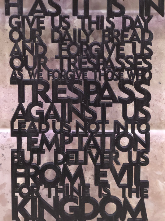 ✝️ Lord's Prayer Laser-Cut Wooden Cross